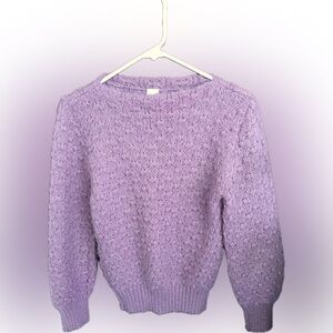 Vintage 80’s mauve acrylic knit sweater women’s medium 👀 at sizing cottage core